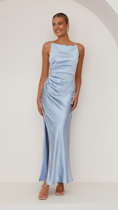 Load image into Gallery viewer, Ava Maxi Dress - Blue - Billy J
