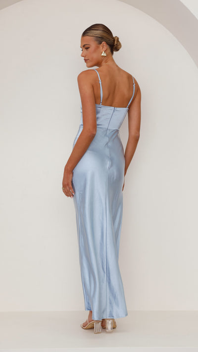 Load image into Gallery viewer, Ava Maxi Dress - Blue - Billy J
