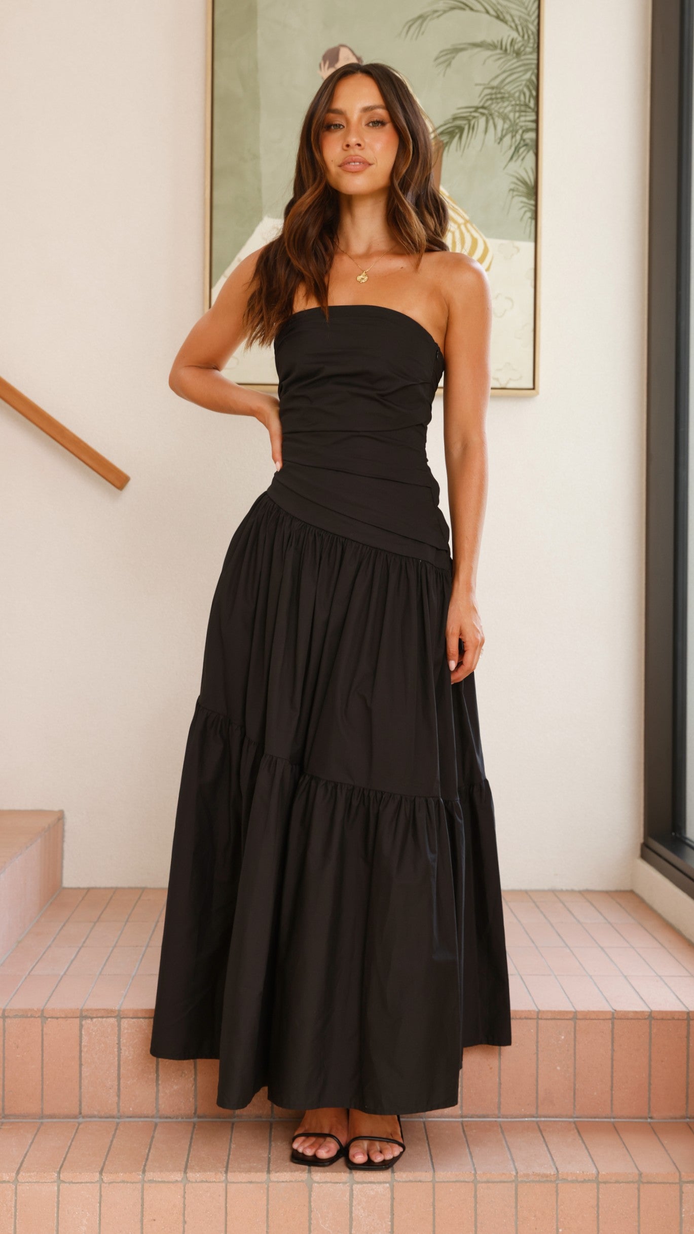 Lola Maxi Dress - Black - Billy J