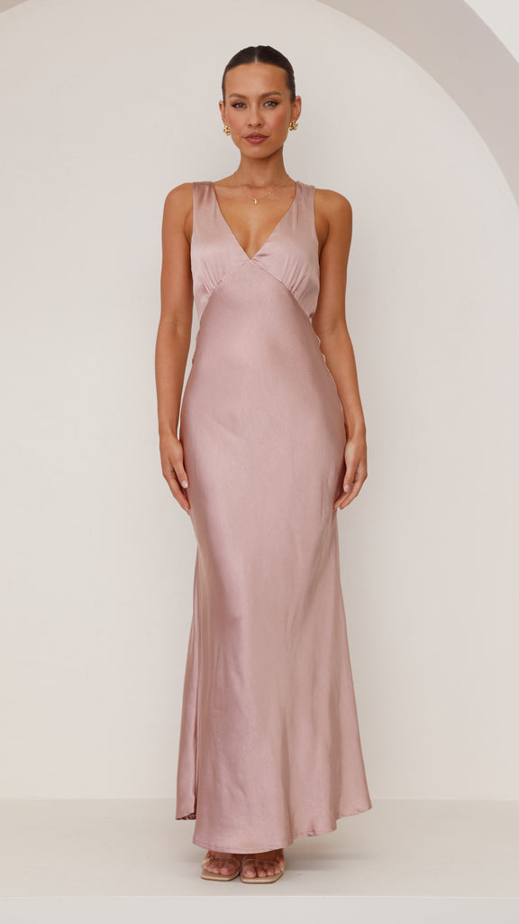 Sofia Maxi Dress - Dusty Pink - Billy J