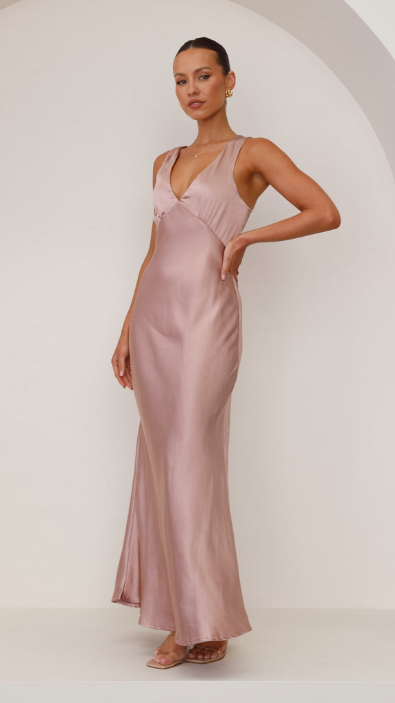 Sofia Maxi Dress - Dusty Pink - Billy J