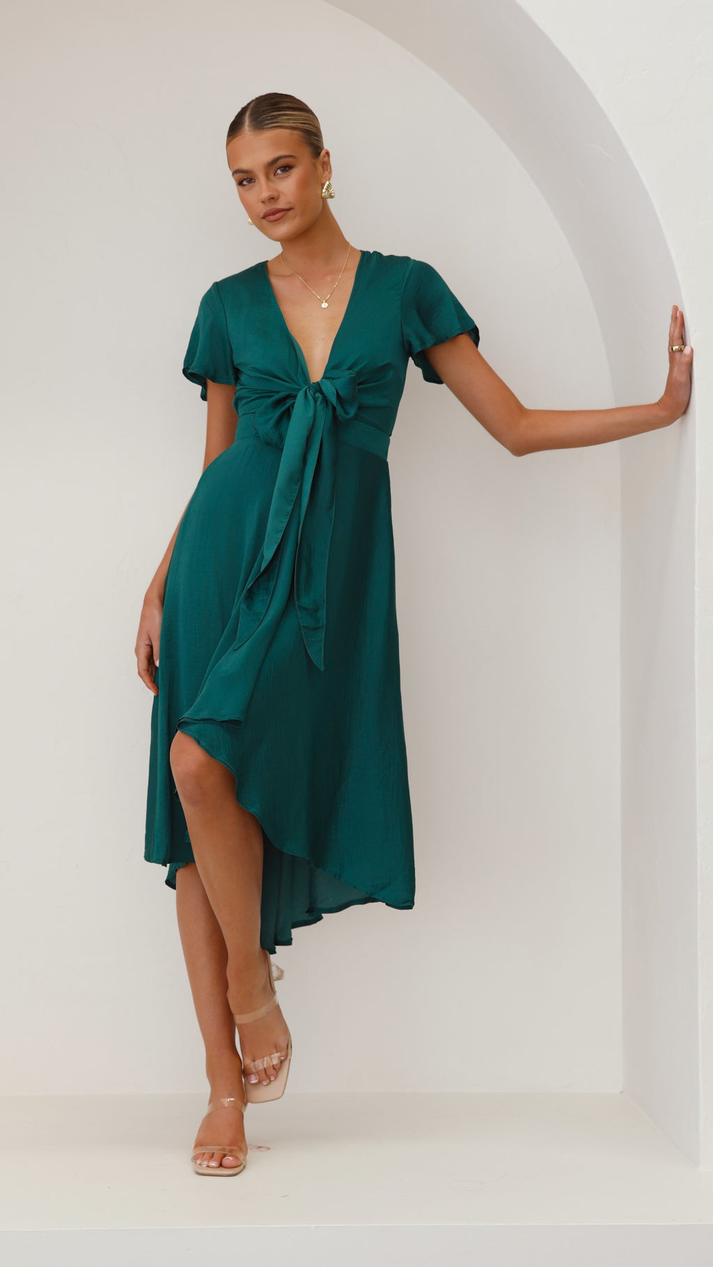 Sunny Daze Dress - Emerald - Billy J