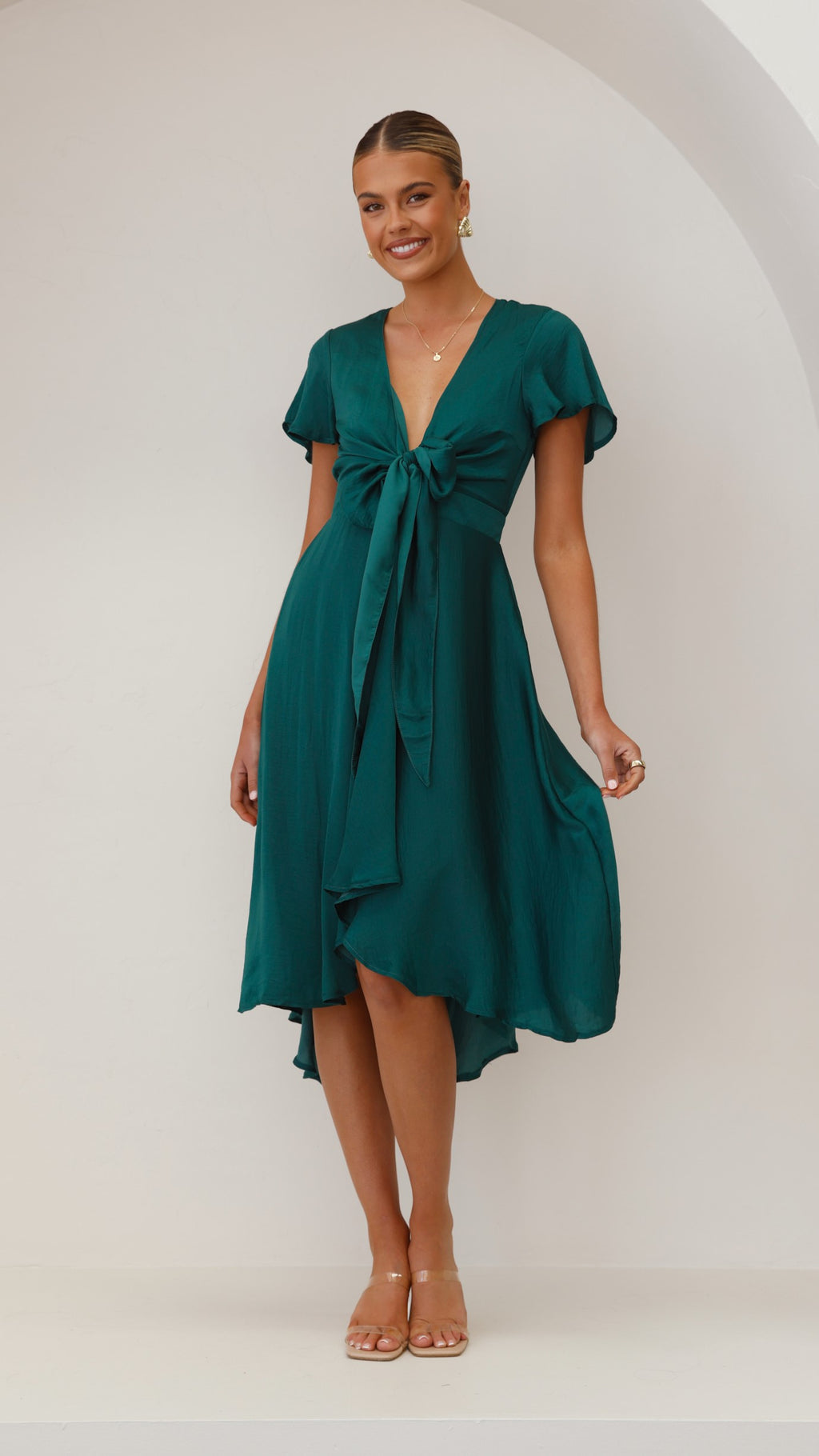 Sunny Daze Dress - Emerald - Billy J