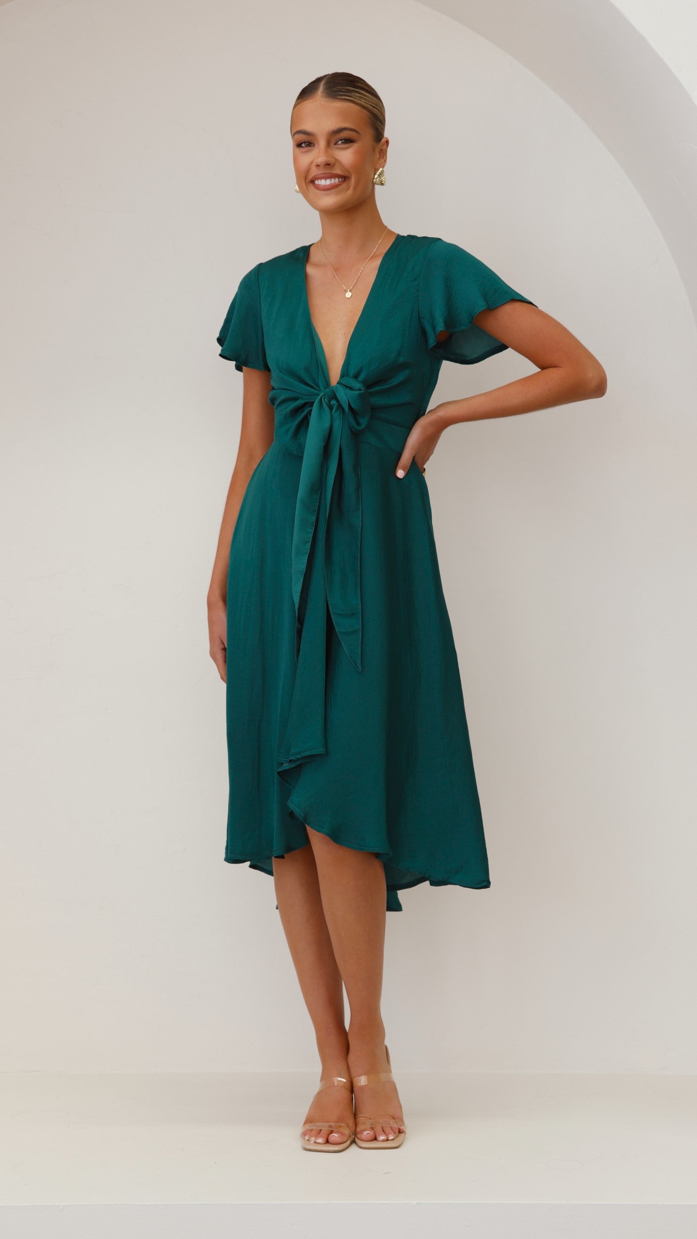 Sunny Daze Dress - Emerald - Billy J