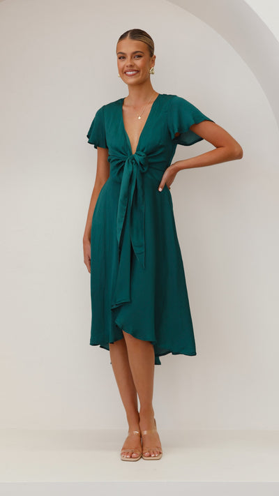 Load image into Gallery viewer, Sunny Daze Dress - Emerald - Billy J
