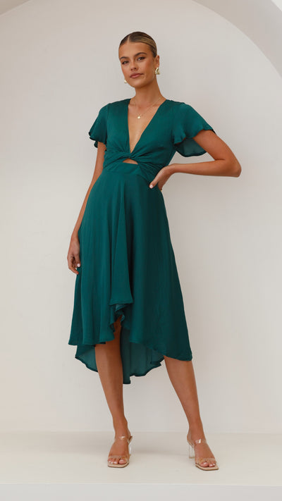 Load image into Gallery viewer, Sunny Daze Dress - Emerald - Billy J
