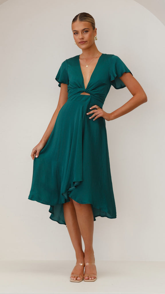 Sunny Daze Dress - Emerald - Billy J