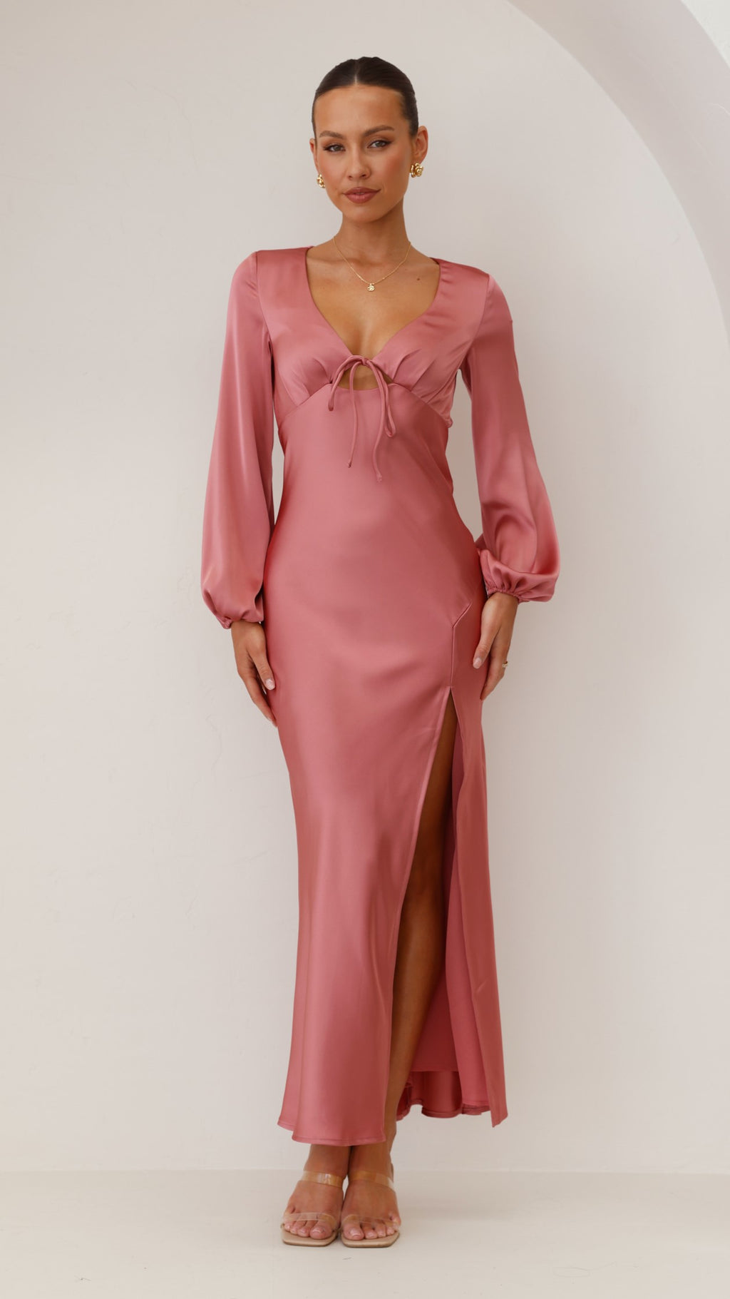 Brigitte Maxi Dress - Baked Rose - Billy J