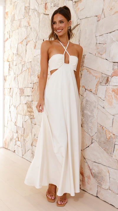Load image into Gallery viewer, Faya Maxi Dress - Butter
