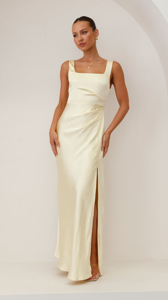 Alaria Maxi Dress - Yellow - Billy J