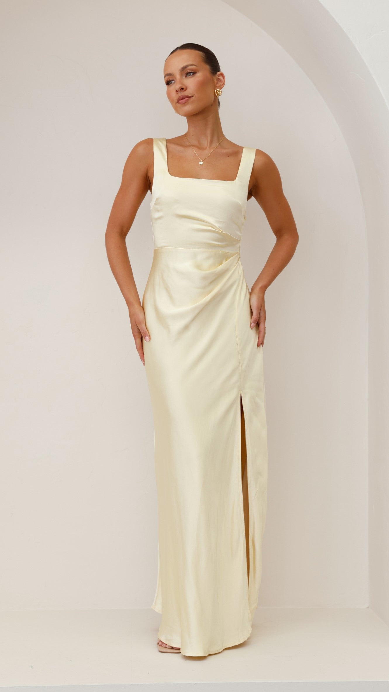 Alaria Maxi Dress - Yellow - Billy J