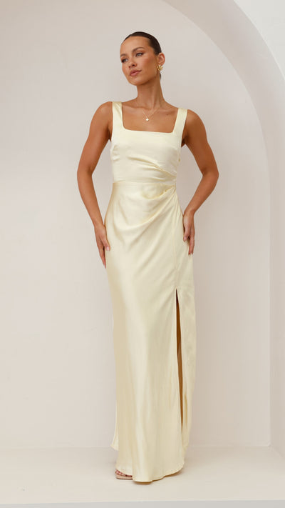 Load image into Gallery viewer, Alaria Maxi Dress - Yellow - Billy J
