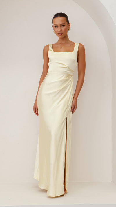 Load image into Gallery viewer, Alaria Maxi Dress - Yellow - Billy J
