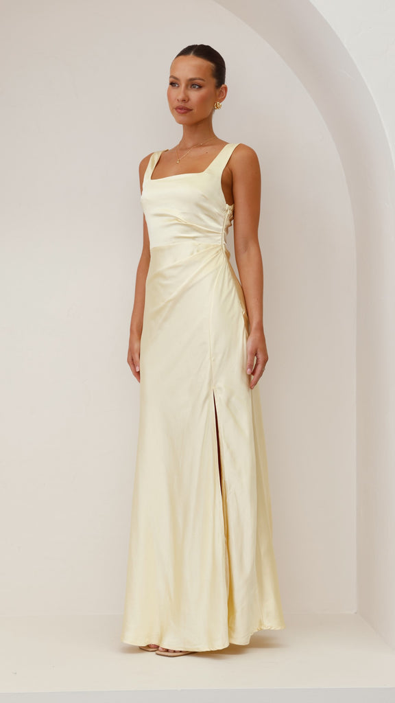 Alaria Maxi Dress - Yellow - Billy J