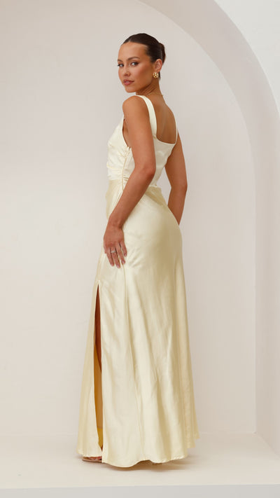 Load image into Gallery viewer, Alaria Maxi Dress - Yellow - Billy J
