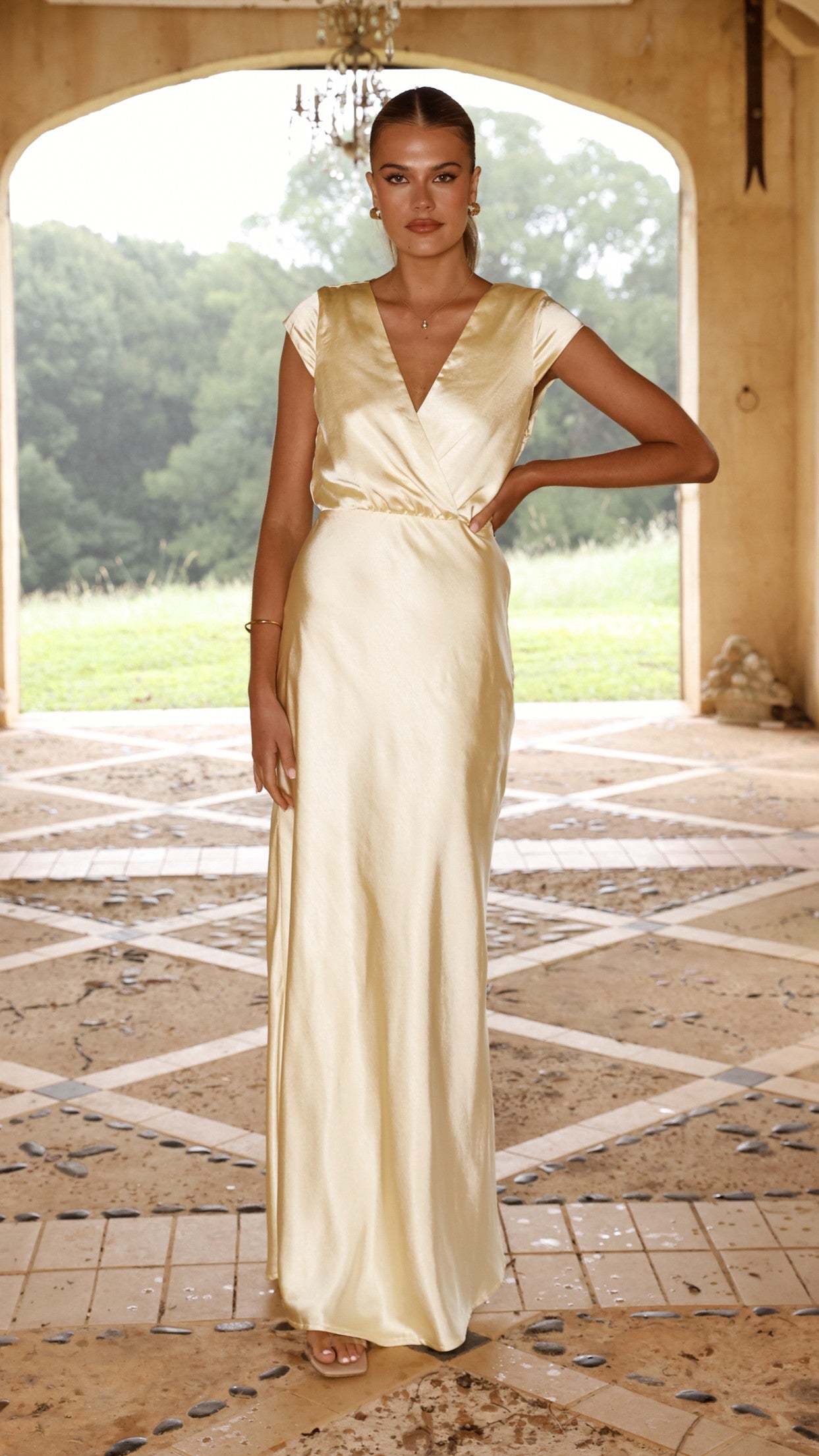 Selma Maxi Dress - Yellow - Billy J