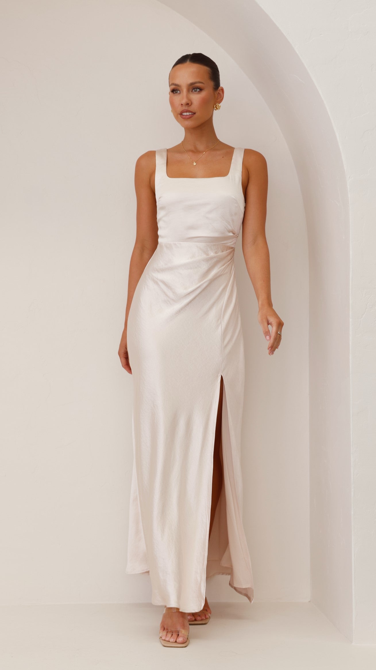 Alaria Maxi Dress - Champagne - Billy J