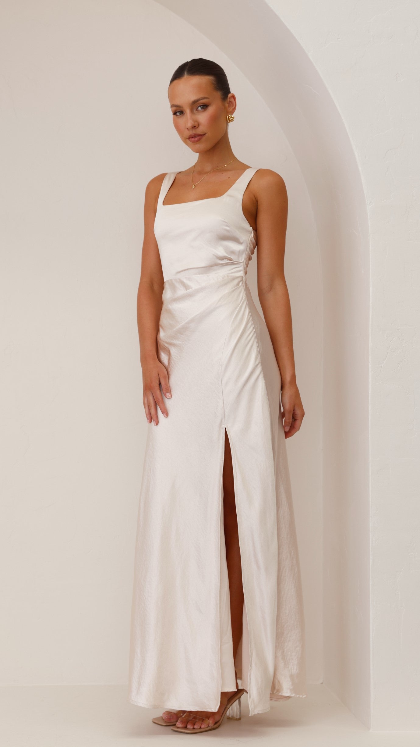 Alaria Maxi Dress - Champagne - Billy J