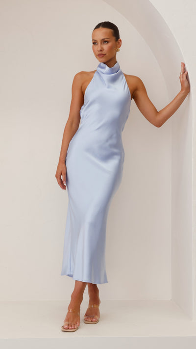 Load image into Gallery viewer, Rina Maxi Dress - Blue - Billy J
