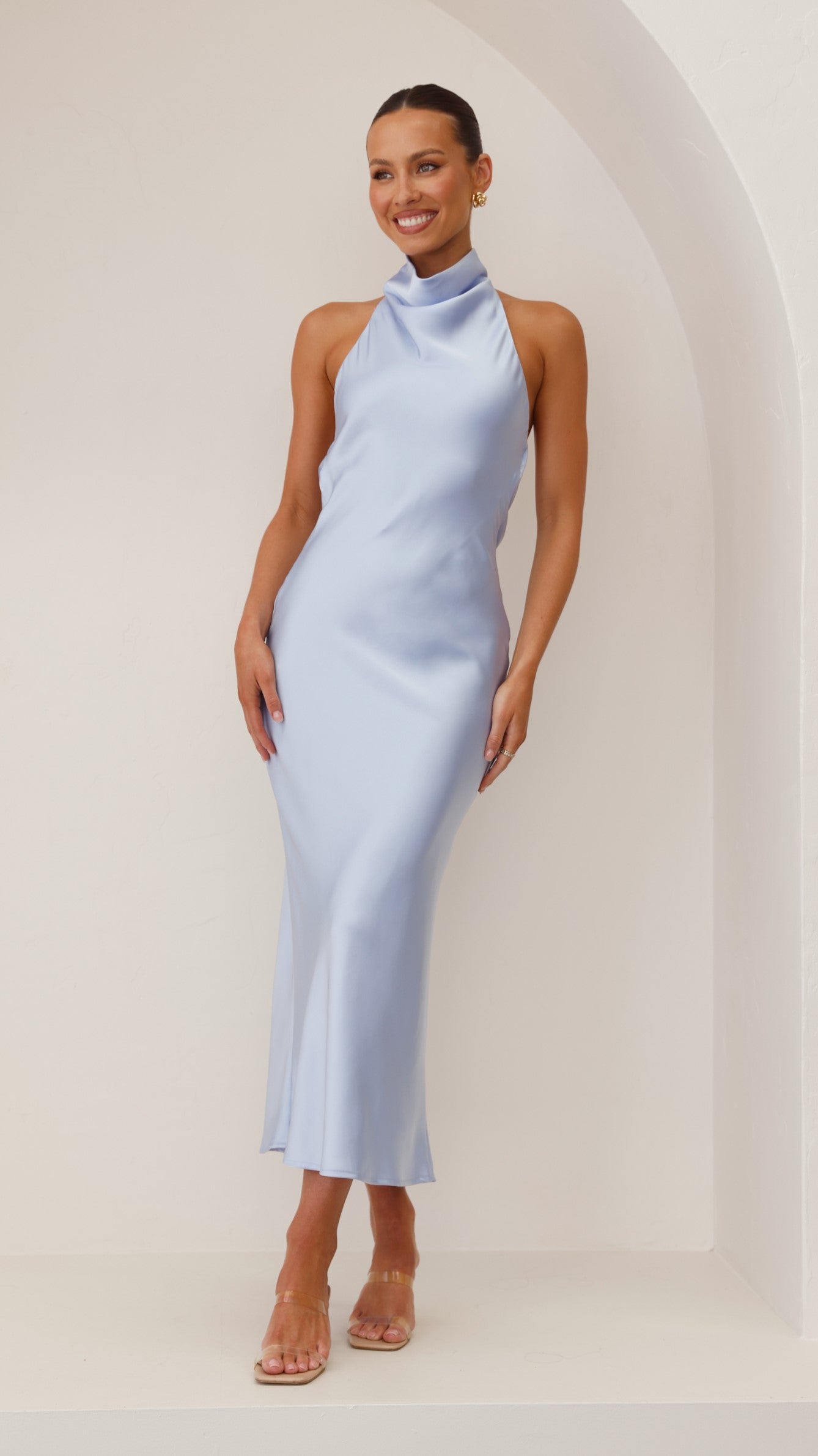 Rina Maxi Dress - Blue - Billy J