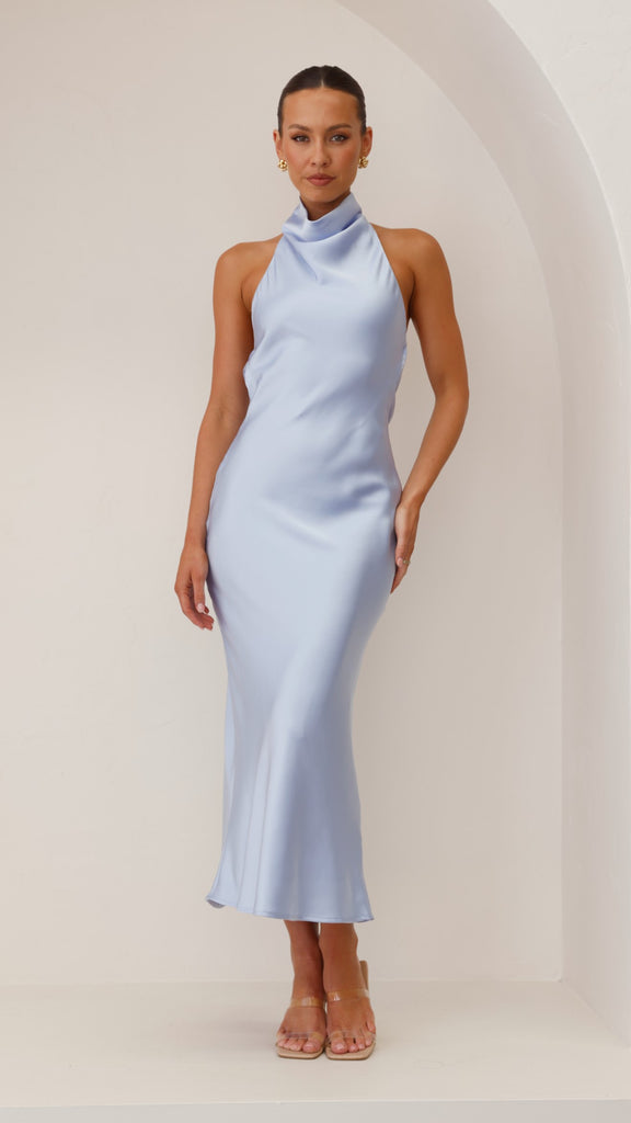 Rina Maxi Dress - Blue - Billy J