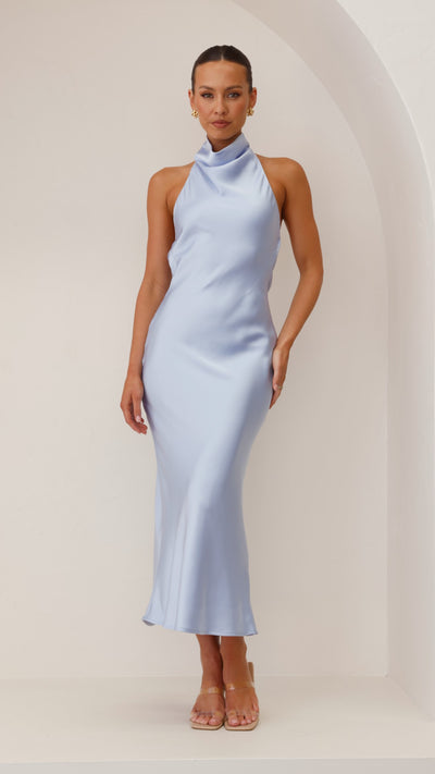 Load image into Gallery viewer, Rina Maxi Dress - Blue - Billy J
