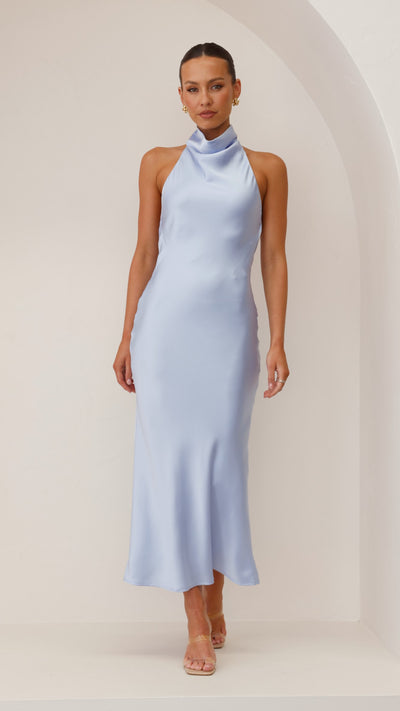 Load image into Gallery viewer, Rina Maxi Dress - Blue - Billy J
