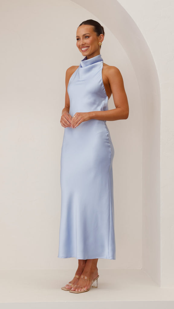 Rina Maxi Dress - Blue - Billy J