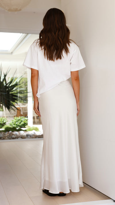 Load image into Gallery viewer, Maceo Maxi Skirt - White
