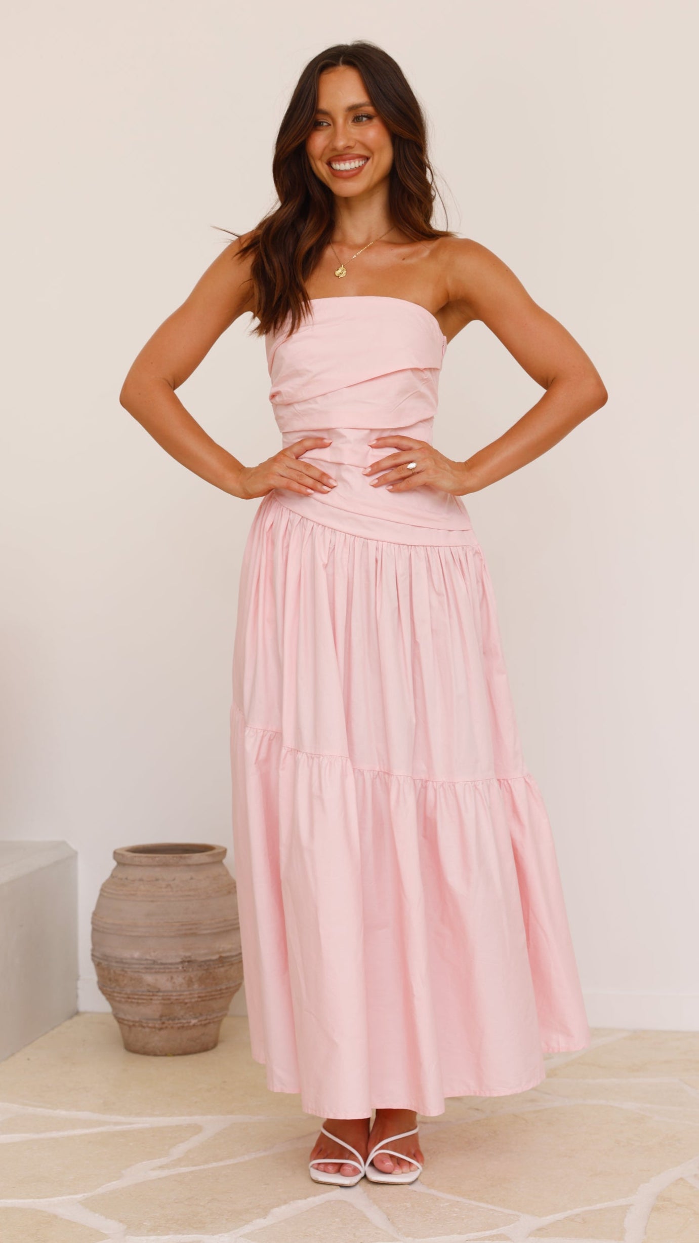 Lola Maxi Dress - Pink - Billy J