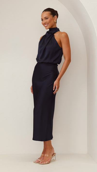 Load image into Gallery viewer, Esther Maxi Dress - Navy - Billy J
