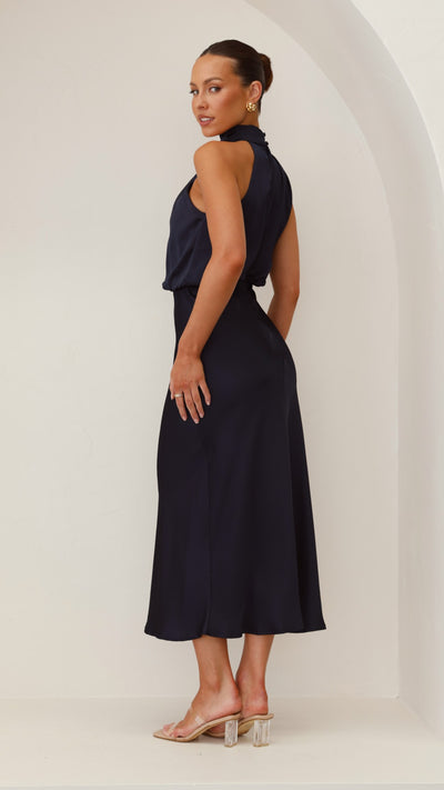 Load image into Gallery viewer, Esther Maxi Dress - Navy - Billy J
