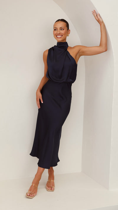 Load image into Gallery viewer, Esther Maxi Dress - Navy - Billy J
