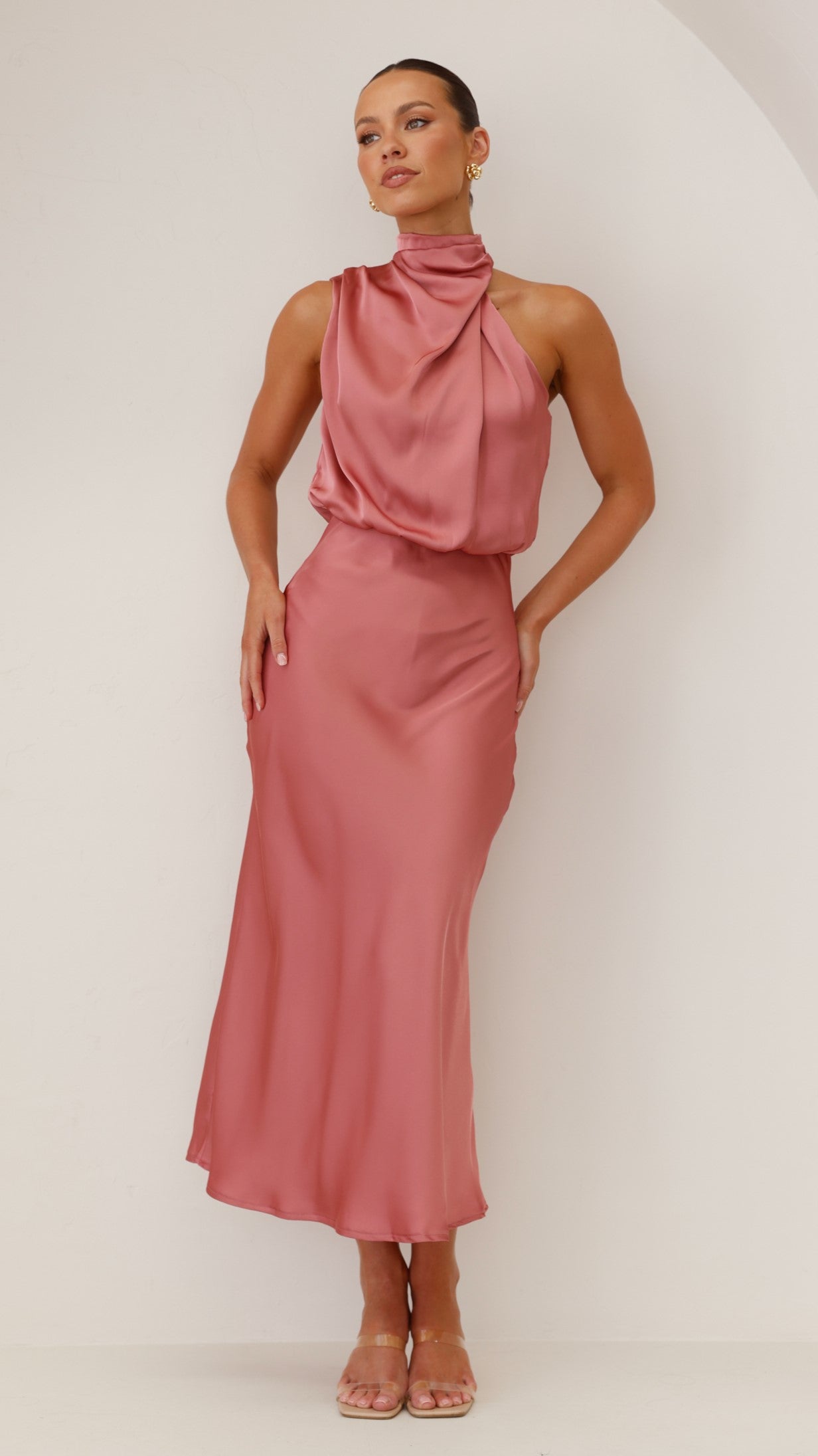 Esther Maxi Dress - Baked Rose - Billy J