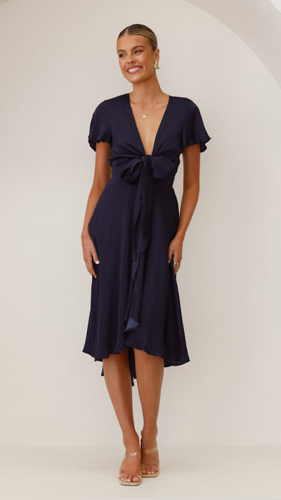 Load image into Gallery viewer, Sunny Daze Dress - Navy - Billy J
