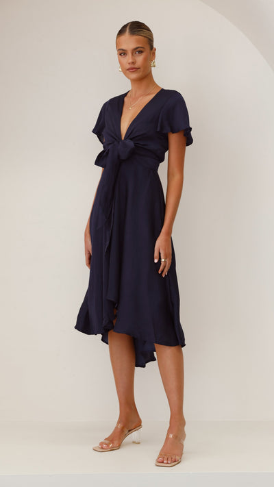 Load image into Gallery viewer, Sunny Daze Dress - Navy - Billy J
