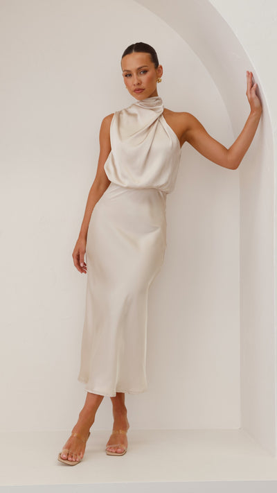 Load image into Gallery viewer, Esther Maxi Dress - Champagne - Billy J
