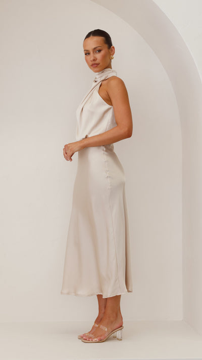 Load image into Gallery viewer, Esther Maxi Dress - Champagne - Billy J
