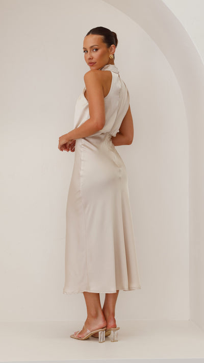 Load image into Gallery viewer, Esther Maxi Dress - Champagne - Billy J
