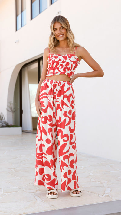 Load image into Gallery viewer, Gigi Pants - Florence Print - Billy J
