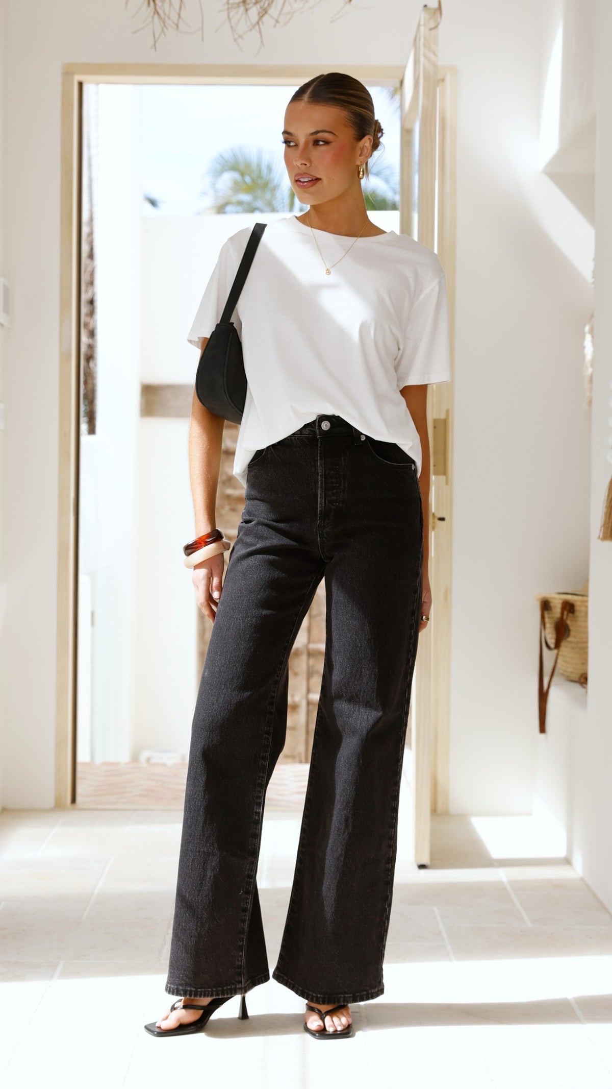 Rollas Sailor Scoop Long Jean - Black Sand - Billy J