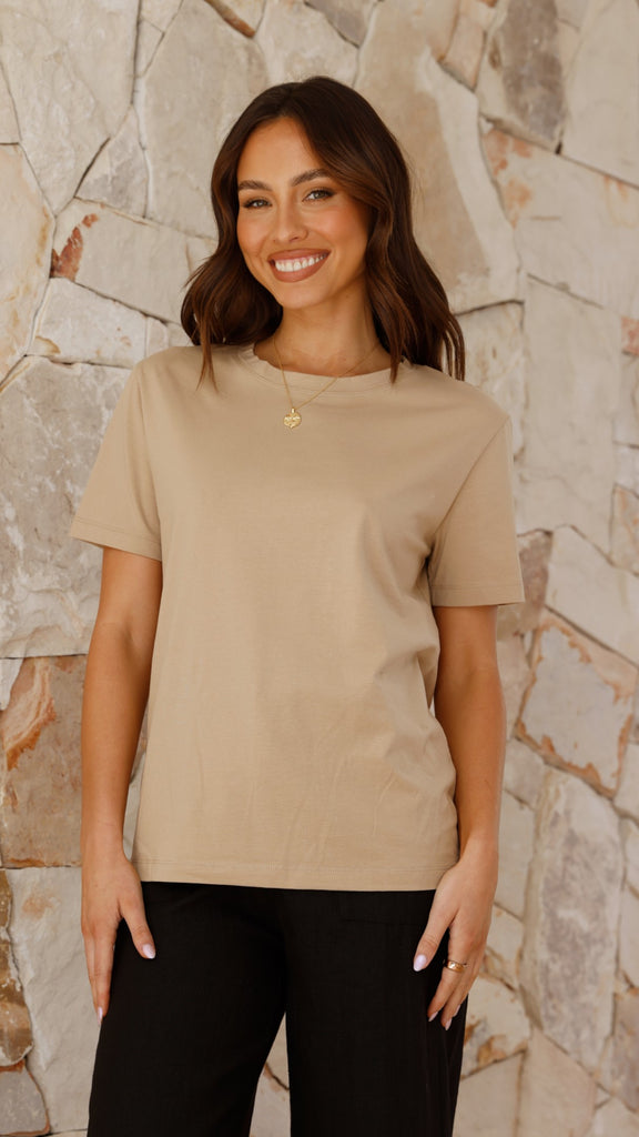 Athens Tee - Taupe