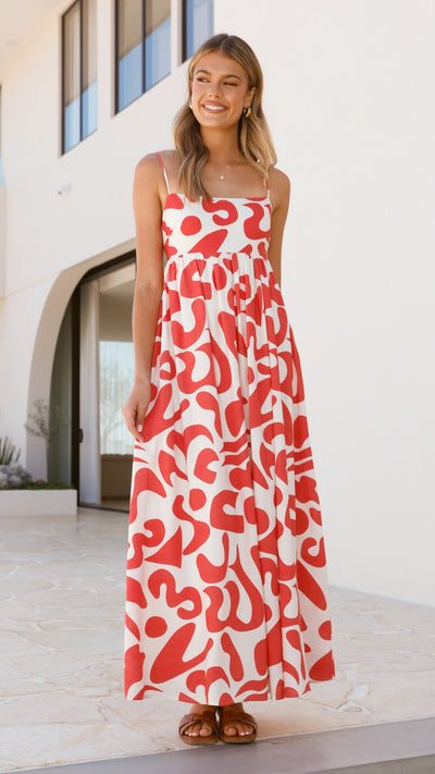 Load image into Gallery viewer, Bronnie Maxi Dress - Florence Print - Billy J
