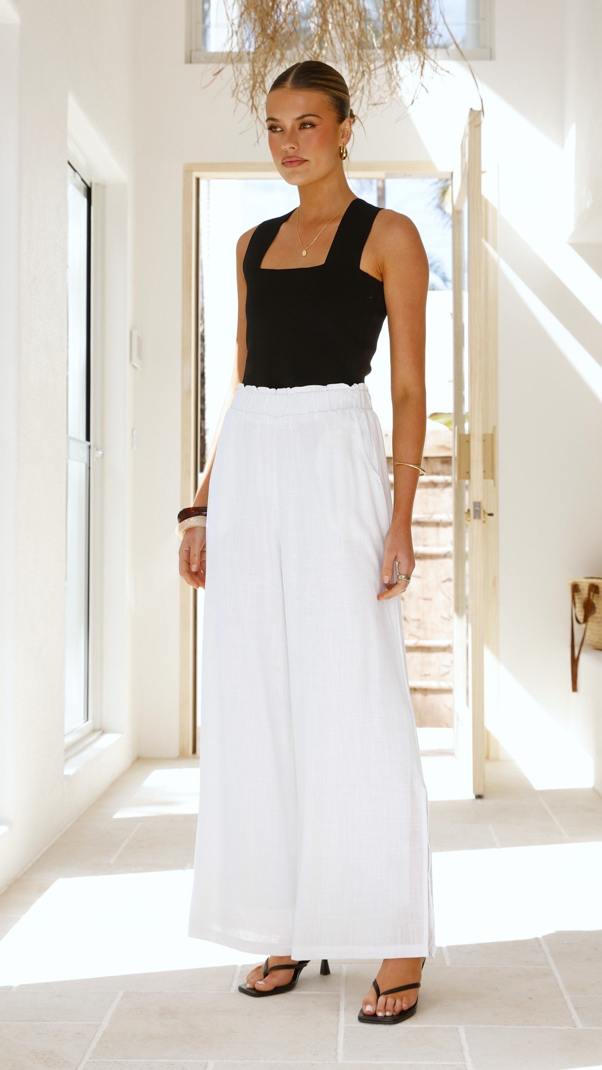 Janelle Pants - White - Billy J