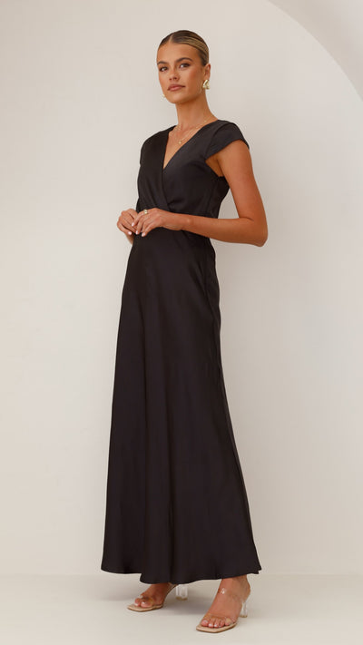 Load image into Gallery viewer, Selma Maxi Dress - Black - Billy J
