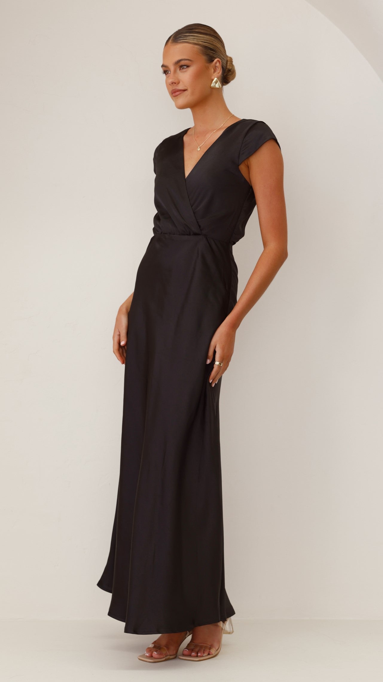 Selma Maxi Dress - Black - Billy J