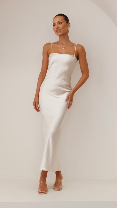 Load image into Gallery viewer, Keira Maxi Dress - Champagne - Billy J
