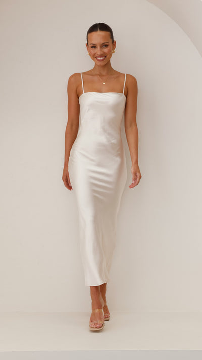 Load image into Gallery viewer, Keira Maxi Dress - Champagne - Billy J
