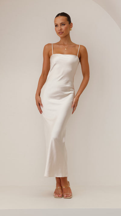 Load image into Gallery viewer, Keira Maxi Dress - Champagne - Billy J
