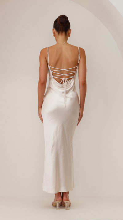 Load image into Gallery viewer, Keira Maxi Dress - Champagne - Billy J
